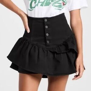 Mother denim The Pixie mini skirt - black size 27